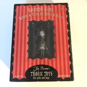 Tim Burton’s Tragic Toys-Voodoo Girl Book & Figure Boxed Set-Vintage